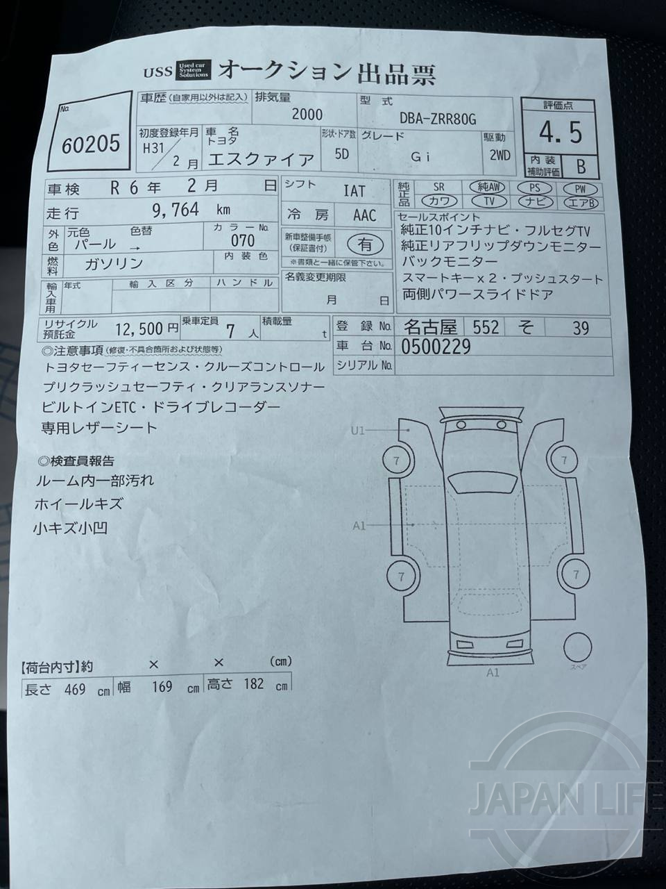 Фото Toyota Esquire - Japan Life 