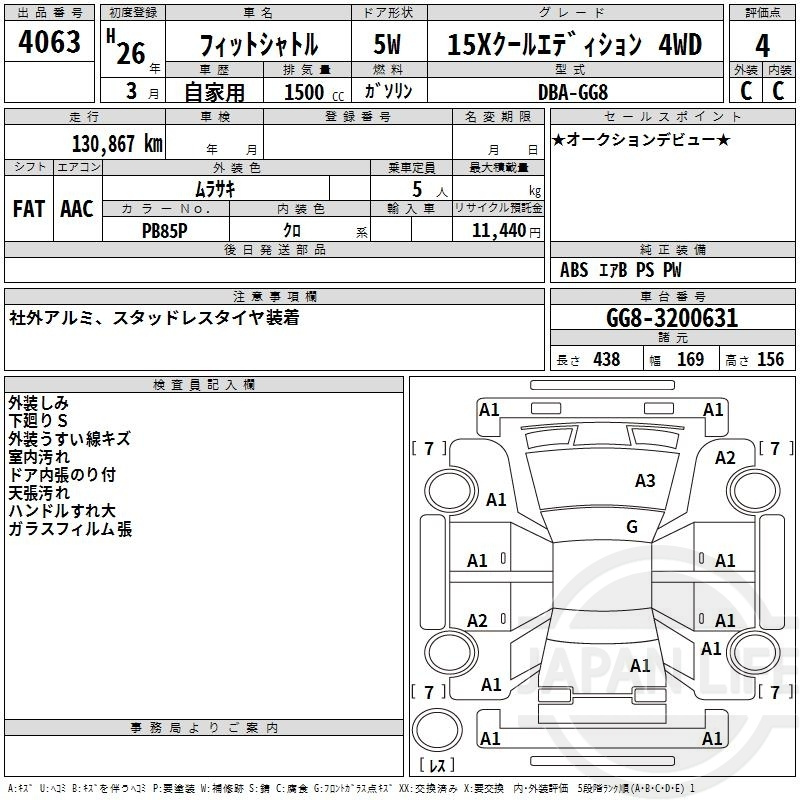 Фото Honda Fit Shuttle - Japan Life 
