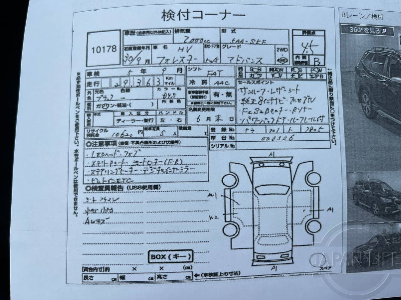 Фото Subaru Forester - Japan Life 