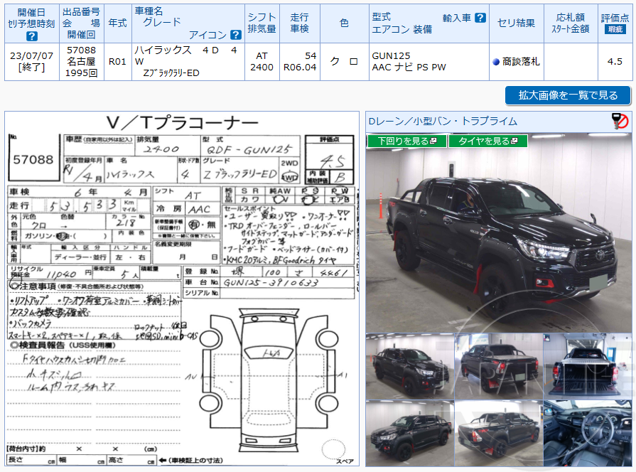 Фото Toyota Hilux - Japan Life 