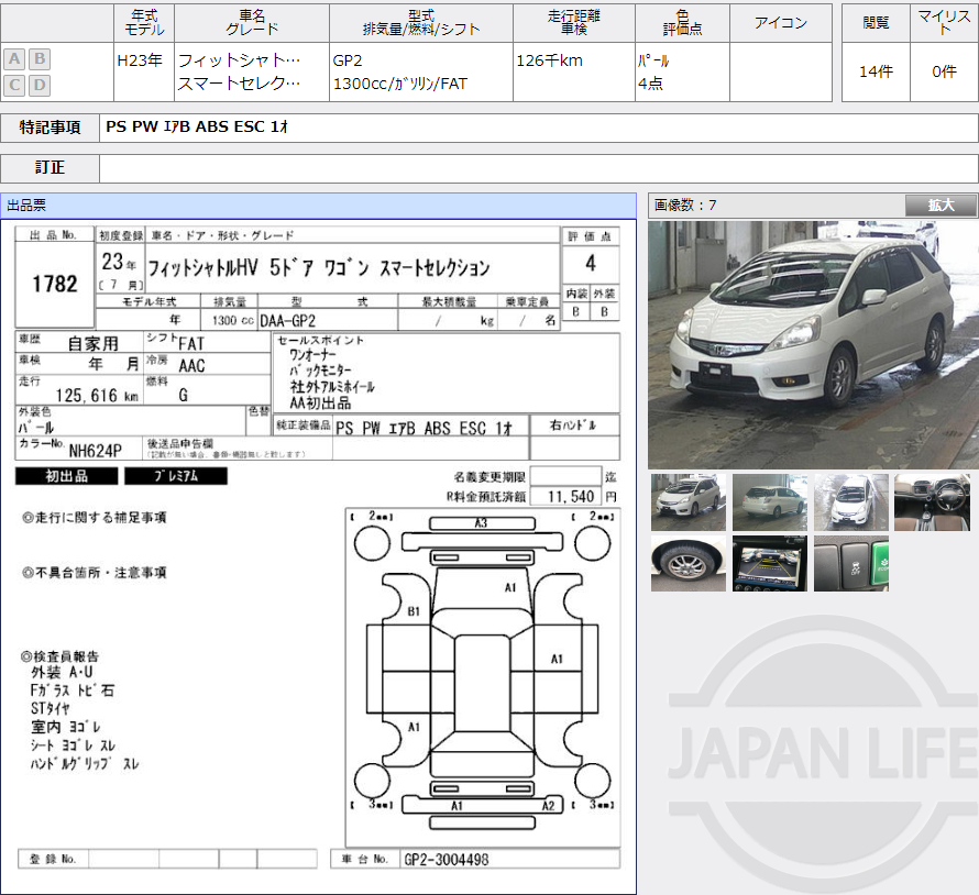 Фото Honda Fit Shuttle - Japan Life 