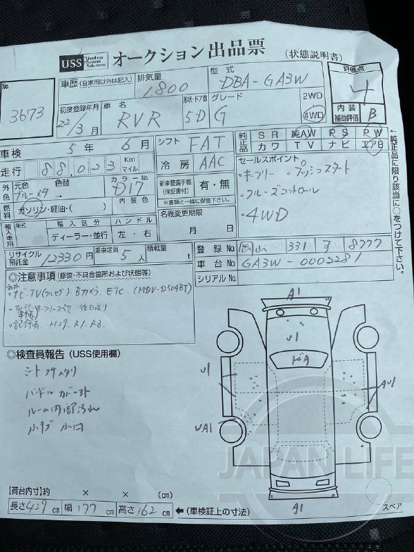 Фото Mitsubishi RVR - Japan Life 