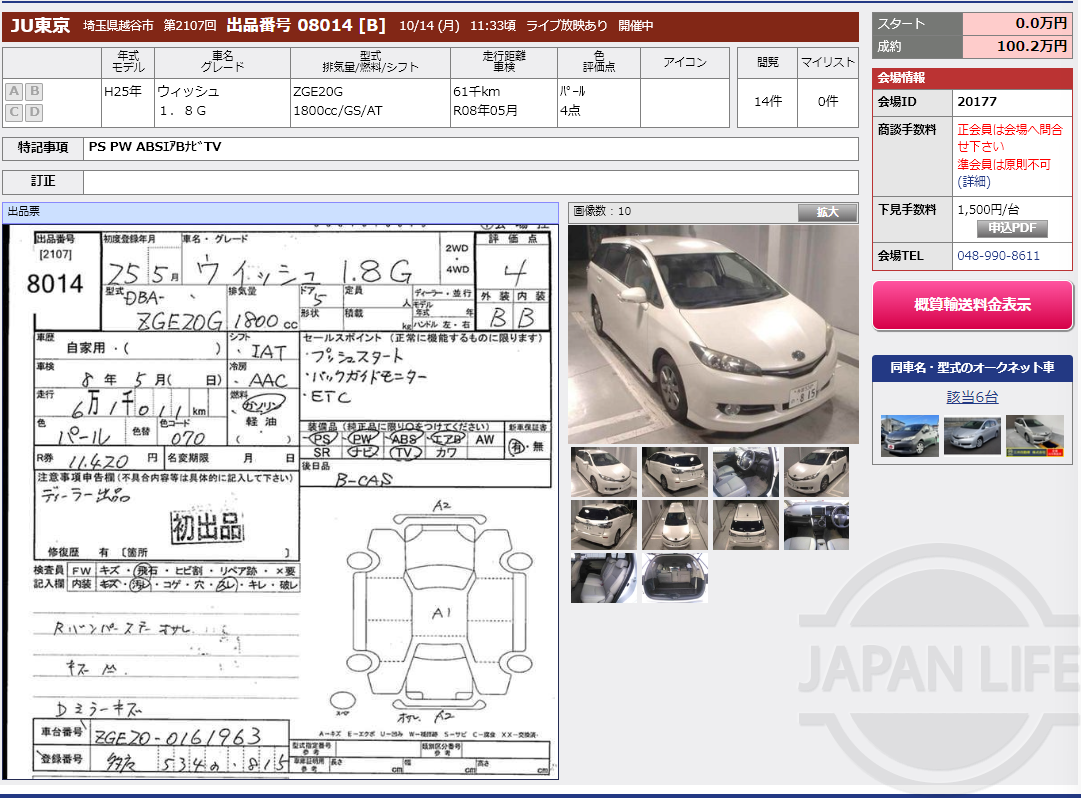 Фото Toyota Wish - Japan Life 