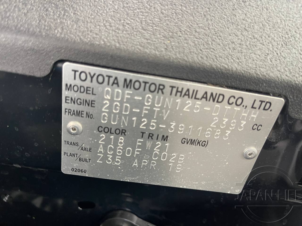 Фото Toyota Hilux - Japan Life 