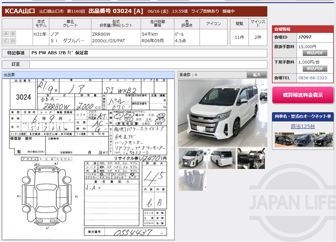Фото Toyota Noah - Japan Life 