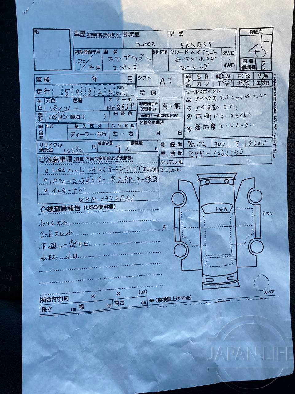 Фото Honda Stepwgn - Japan Life 