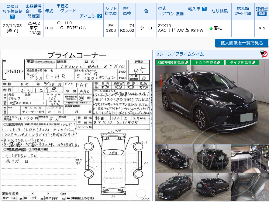 Фото Toyota C-HR - Japan Life 